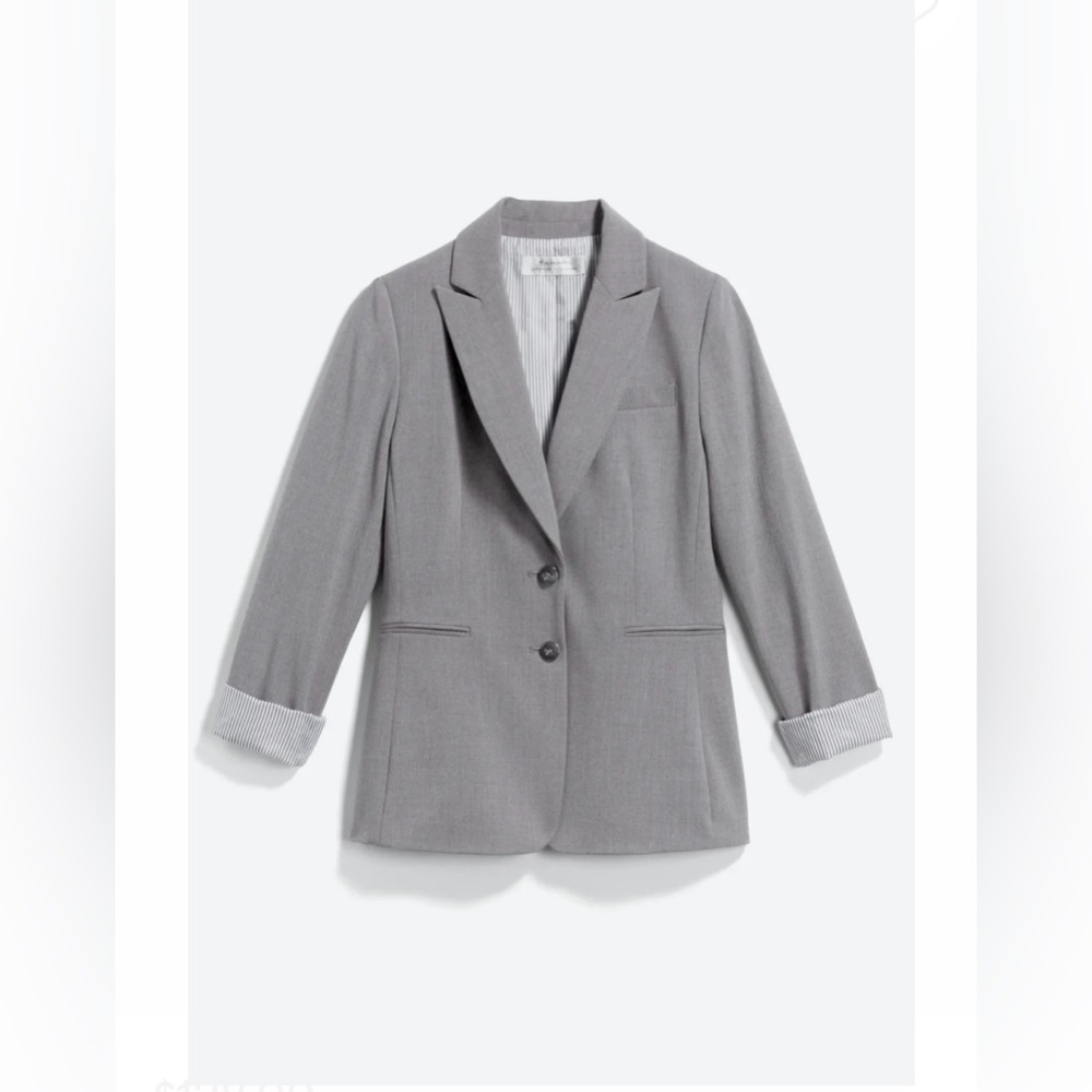 Tahari ASL gray Olenna blazer 14W